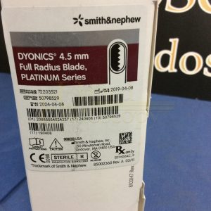Dyonics 4.5 mm Full Radius Blade, Platinum Series ( 6 Blades in Box ) Ref 72203521