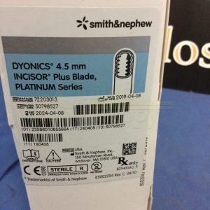 Dyonics 4.5 mm Incisor Plus Blade, Platinum Series ( 6 Blades in Box ) Ref 72203013
